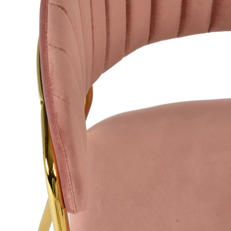 Купить Комплект из 4-х стульев Turin пудровый с золотыми ножками в интернет-магазине КупиКресла.ру
