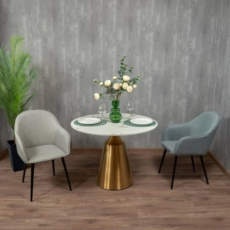 Купить Стул Frida серо-синяя рогожка по низкой цене