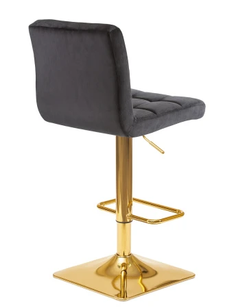 Купить Набор 2 шт Стул барный DOBRIN GOLDIE, черный велюр (MJ9-101) в интернет-магазине КупиКресла.ру