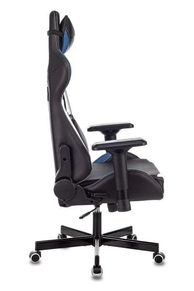 Кресло игровое Zombie VIKING TANK черный/синий/белый искусственная кожа с подголов. крестовина металл | Купить в КупиКресла.ру