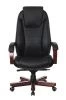 Кресла руководителя - Кресло руководителя Бюрократ T-9923WALNUT черный кожа крестовина металл/дерево