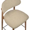 Купить Стул полубарный Lucas 3 латте букле ножки цвета орех по выгодной цене для кафе, ресторанов и кухни