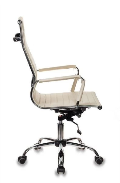 Кресло руководителя Бюрократ CH-883 слоновая кость эко.кожа крестовина металл хром | Купить в КупиКресла.ру