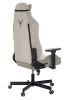 Кресло игровое Knight N1 Fabric бежевый Light-21 с подголов. крестов. металл