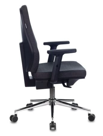 Офисные кресла - Кресло Бюрократ CH-545SL серый 38-417 крестовина металл хром