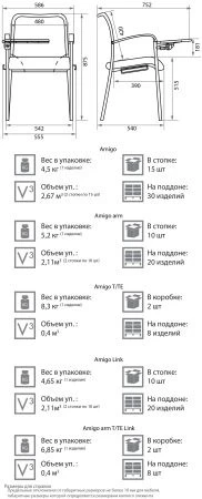 Офисный стул Amigo (Амиго) хром (Ткань-сетка Черный) для посетителей и сотрудников фото