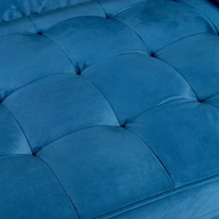 Купить Диван Scott трехместный синий по низкой цене