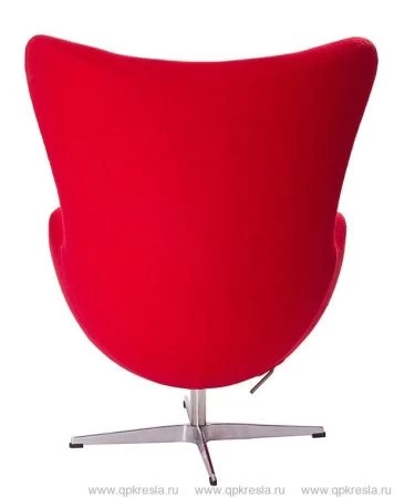 Кресло Arne Jacobsen Style Egg Chair красная шерсть