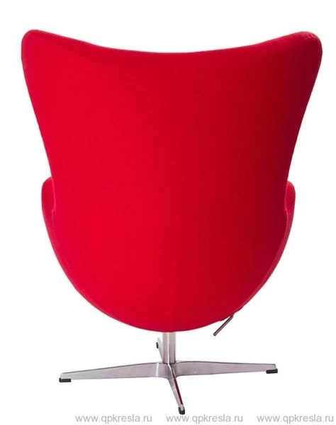 Кресло Arne Jacobsen Style Egg Chair красная шерсть