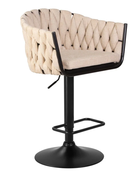 Купить Набор 2 шт Стул барный DOBRIN LEON, бежевая ткань (LAR 275-1) по низкой цене