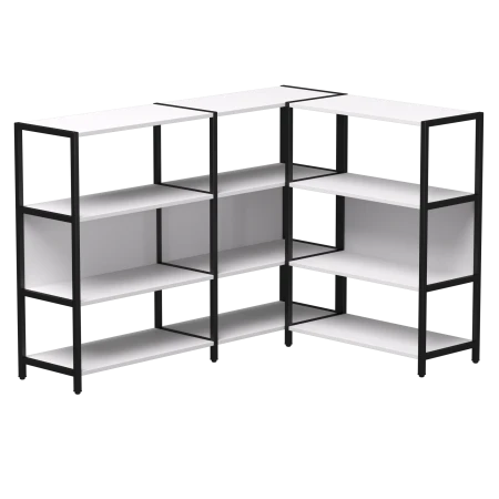 Купить Набор стеллажных систем №14 Everprof EVO (ЭВО) 1635x1215x1120 Белый/Черный по низкой цене