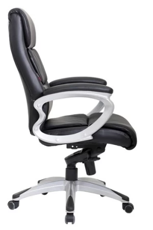 Кресла для больших людей - Кресло Ronald (Рональд) (Экокожа Черный)