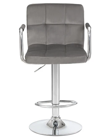 Купить Набор 2 шт Стул барный DOBRIN KRUGER ARM, серый велюр (MJ9-75) в интернет-магазине КупиКресла.ру