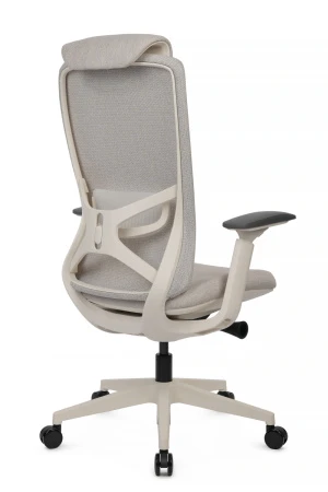 Эргономичные кресла - Кресло Gemini EGE-002AW Белый пластик/Светло-бежевый