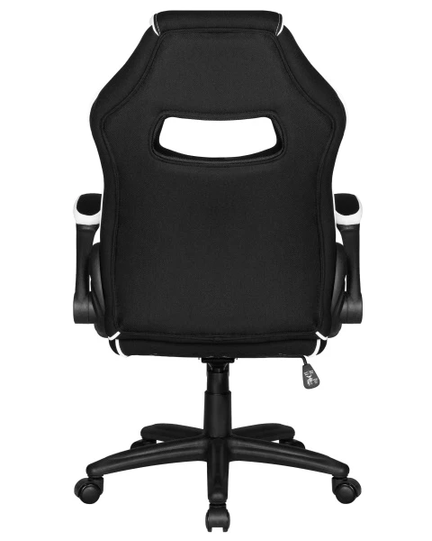 Кресло игровое DOBRIN RICK, черно-белая ткань | Купить в КупиКресла.ру