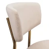 Купить Стул полубарный Elle кремовый с золотыми ножками по выгодной цене для кафе, ресторанов и кухни