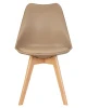 Купить Набор 4 шт Стул обеденный DOBRIN JERRY SOFT, ножки светлый бук, цвет сиденья бежевый (GR-03) в интернет-магазине КупиКресла.ру