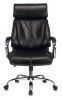 Кресла руководителя - Кресло руководителя Бюрократ T-9904NSL черный Leather Venge Black искусственная кожа крестовина металл хром