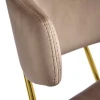 Купить Стул Elle латте с золотыми ножками по низкой цене