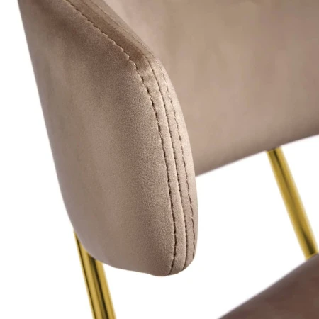 Купить Стул Elle латте с золотыми ножками по низкой цене