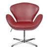 Купить Кресло SWAN CHAIR красный, натуральная кожа по низкой цене