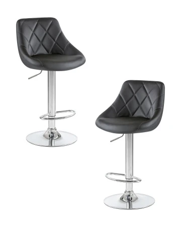 Набор 2 шт Стул барный DOBRIN LOGAN, чёрный