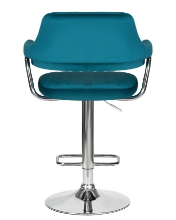 Купить Стул барный DOBRIN CHARLY, морской волны велюр (MJ9-99) по выгодной цене для кафе, ресторанов и кухни