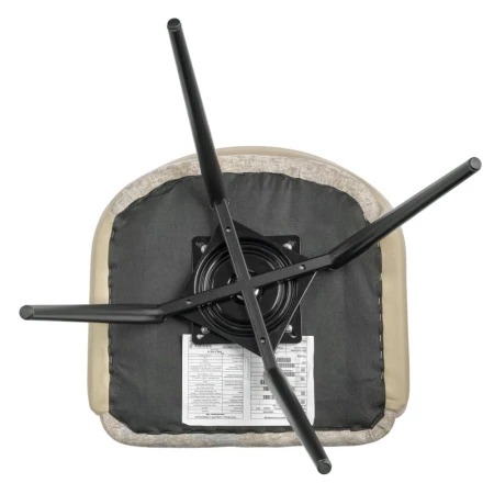 Купить Стул Bruno латте шенилл с экокожей с поворотным механизмом по низкой цене