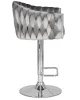 Купить Стул барный DOBRIN MARCEL, серый велюр (MJ9-75) по выгодной цене для кафе, ресторанов и кухни