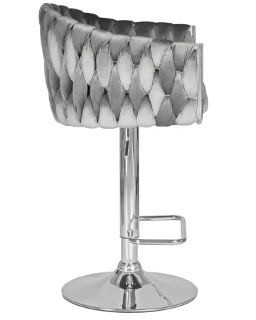 Купить Стул барный DOBRIN MARCEL, серый велюр (MJ9-75) по выгодной цене для кафе, ресторанов и кухни