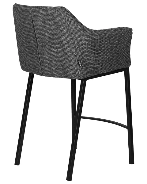 Стул полубарный DOBRIN LUCAS COUNTER, серая ткань (F-22) для кафе, ресторанов и кухни