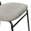 Купить Стул MOLLY разборный черный каркас серое сиденье по низкой цене