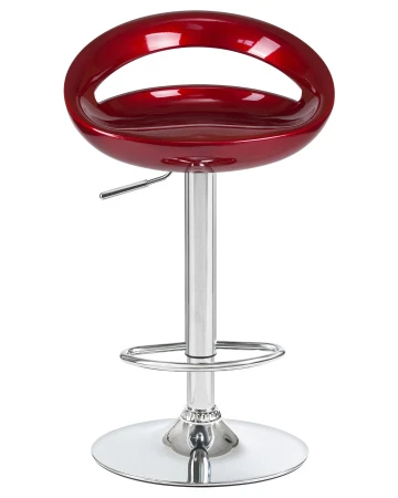 Купить Стул барный DOBRIN DISCO, бордовый металлик по выгодной цене для кафе, ресторанов и кухни