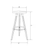 Купить Табурет барный DOBRIN ROYCE WHITE, белый (W-02) по выгодной цене для кафе, ресторанов и кухни