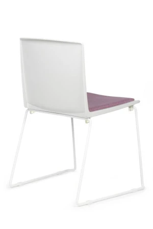 Кресло Simple X-19 Белый/Розовый для посетителей и сотрудников фото