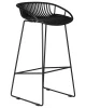 Купить Стул барный DOBRIN FRANK, черный по выгодной цене для кафе, ресторанов и кухни