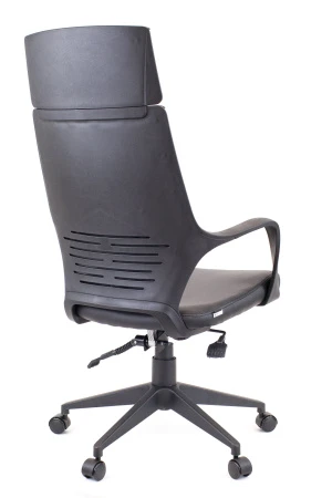 Кресло Everprof Trio Black TМ Экокожа Черный/ Белый