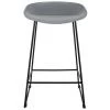 Купить Стул полубарный Neo серый с чёрными ножками по выгодной цене для кафе, ресторанов и кухни