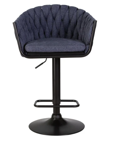 Купить Стул барный DOBRIN LEON, синяя ткань (LAR-275-29) по выгодной цене для кафе, ресторанов и кухни
