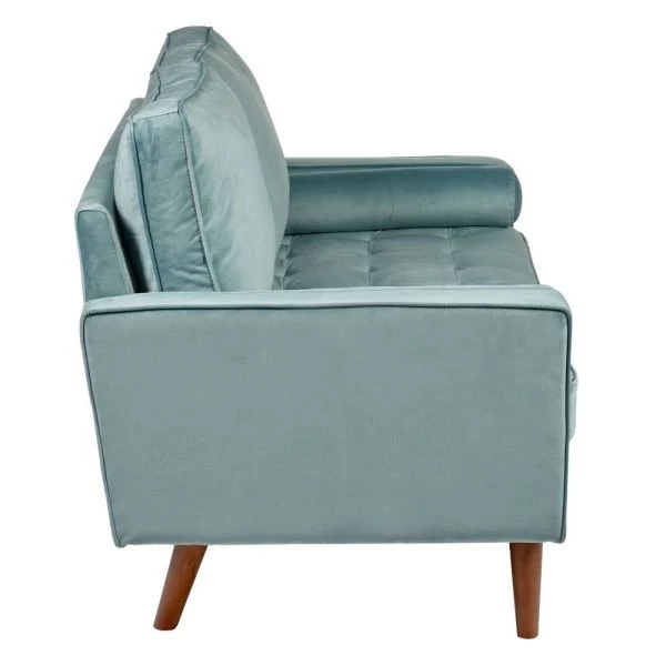 Купить Диван Scott трехместный серо-голубой по низкой цене