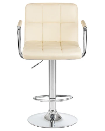 Купить Стул барный DOBRIN KRUGER ARM, кремовый по выгодной цене для кафе, ресторанов и кухни