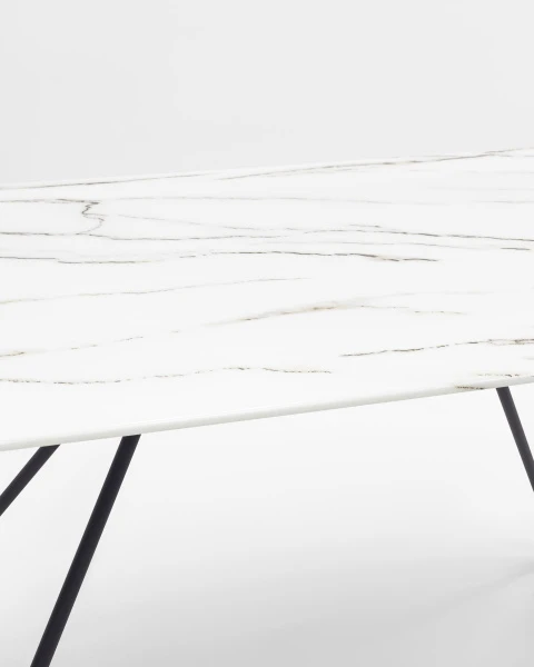 Купить Стол обеденный Сакраменто 140*90 белый стеклянный по низкой цене