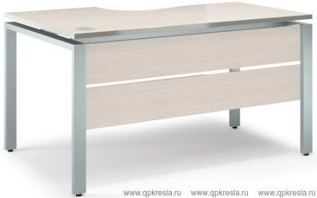 Стол эргономичный с царгой металлокаркасе V-1.5.2М левый