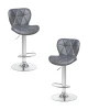 Набор 2 шт Стул барный DOBRIN BARNY, серый