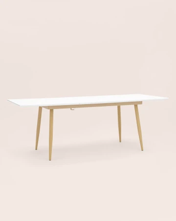 Купить Стол обеденный Стокгольм раскладной 160-220*90 белый по низкой цене