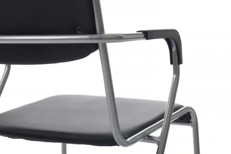 Кресло Nix Plus RCH OMKL-03 Черный/Металл окрашенный Хром для посетителей и сотрудников фото