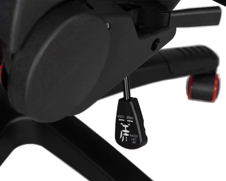 Кресла для геймеров - Кресло игровое DOBRIN BRIAN, черно-красная экокожа