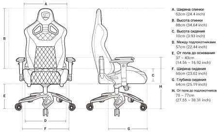 Кресла для геймеров - Кресло компьютерное игровое Cougar THRONE