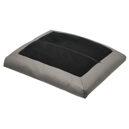 Купить Оттоманка HUG светло-серый, экокожа по низкой цене