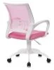 Офисные кресла - Кресло Бюрократ CH-W695NLT розовый TW-06A TW-13A сетка/ткань крестовина пластик пластик белый